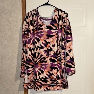 Vibrant Tie-Dye Long Sleeve Top